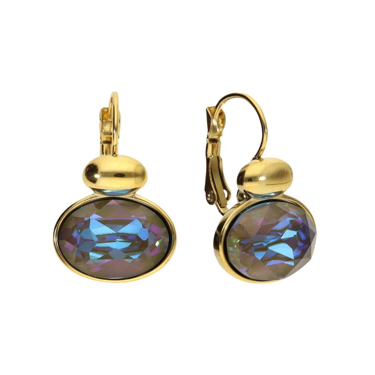 Swarovski Ovale Dormeuses Goud