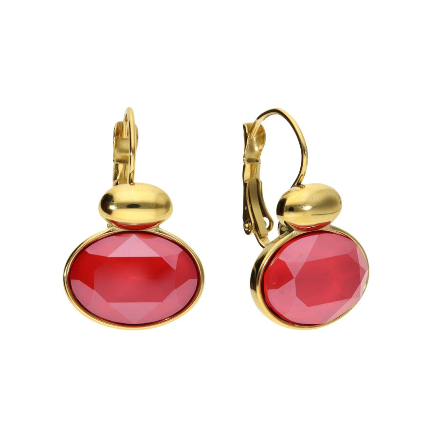 Swarovski Ovale Dormeuses Goud