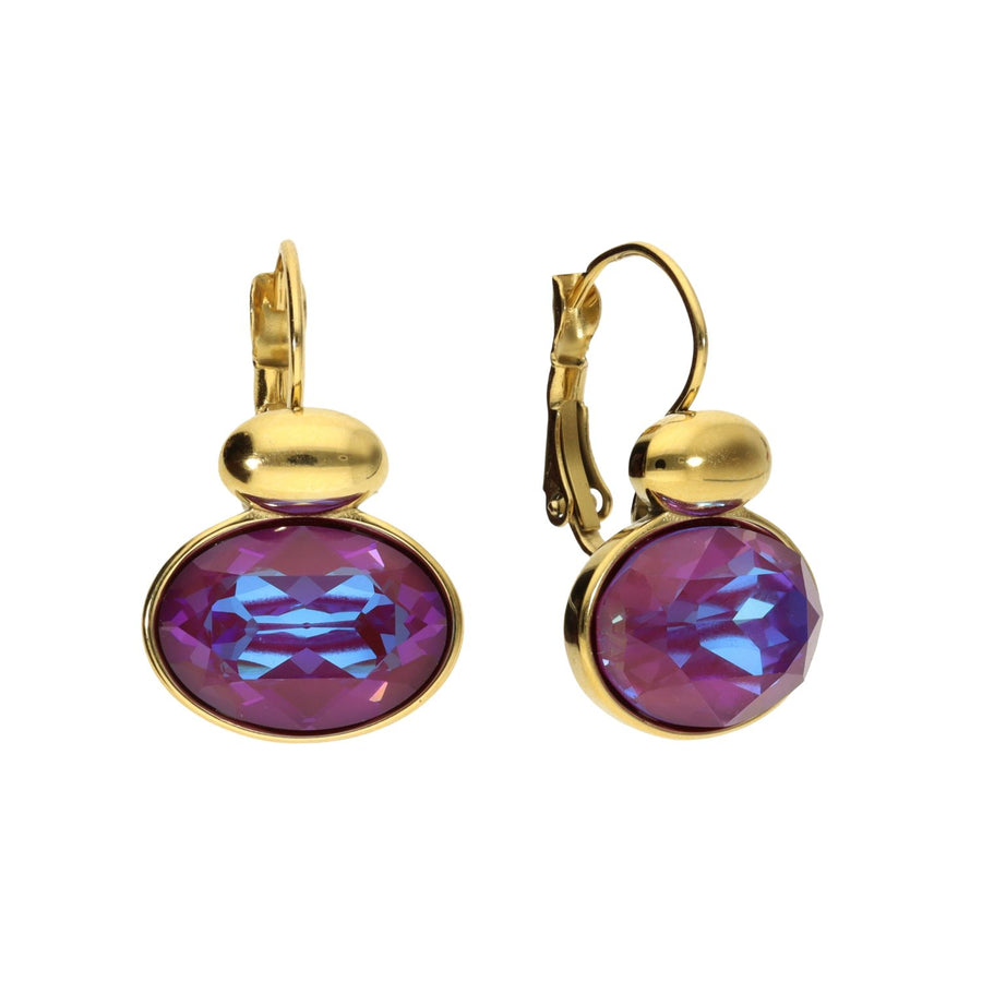 Swarovski Ovale Dormeuses Goud