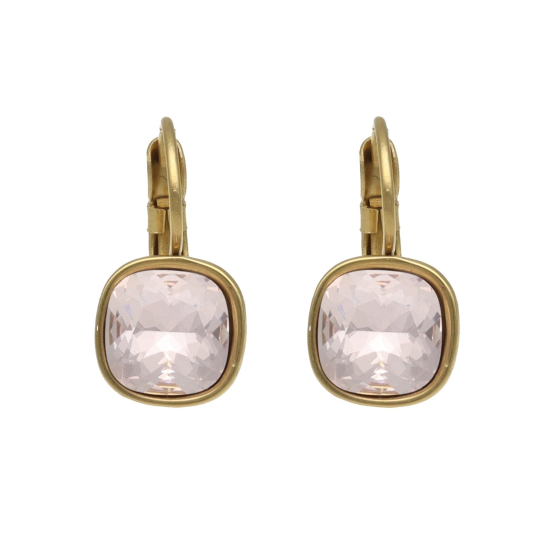 Swarovski Kleine Vierkante Dormeuses Goud