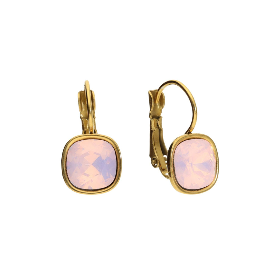 Swarovski Kleine Vierkante Dormeuses Goud