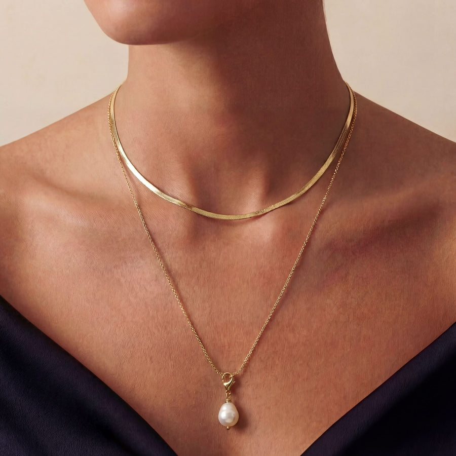 Double Long Hanger Necklace