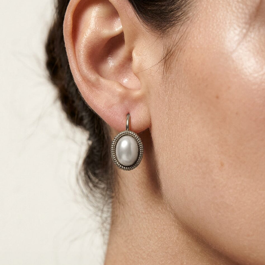 Cameo Earrings Klein Zilver