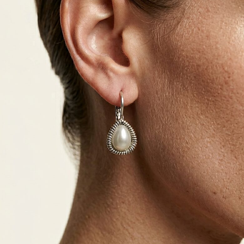 Swarovski Druppel Oorbellen Zilver