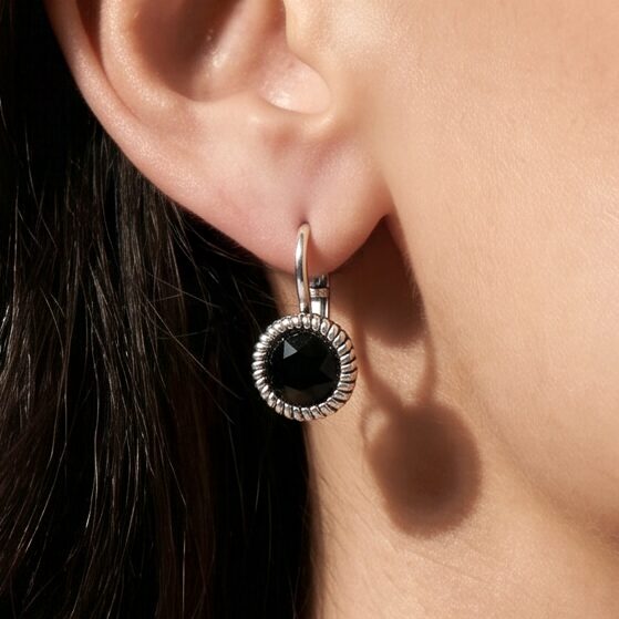 Swarovski Ronde Oorbellen 1,8 cm Zilver