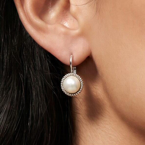 Swarovski Ronde Parel Oorbellen