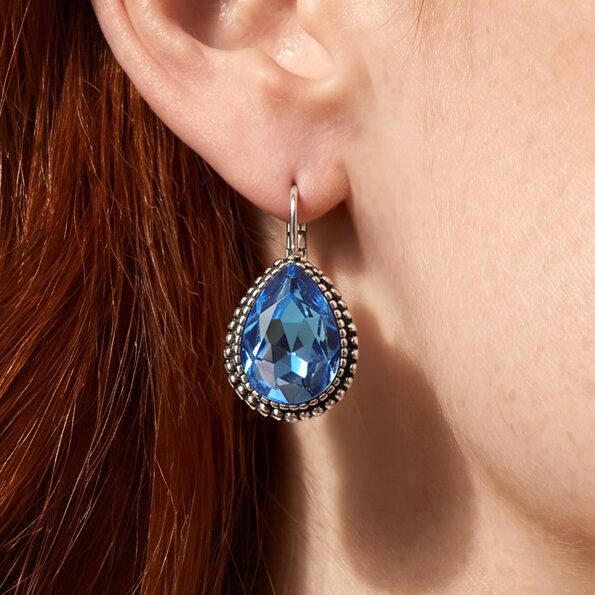 Swarovski Druppel Oorbellen 2,5 cm Zilver