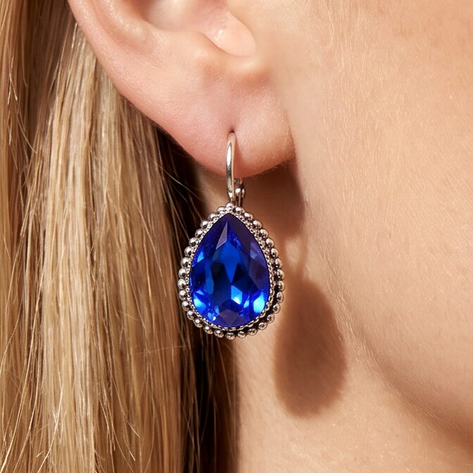 Swarovski Druppel Oorbellen 2,5 cm Zilver