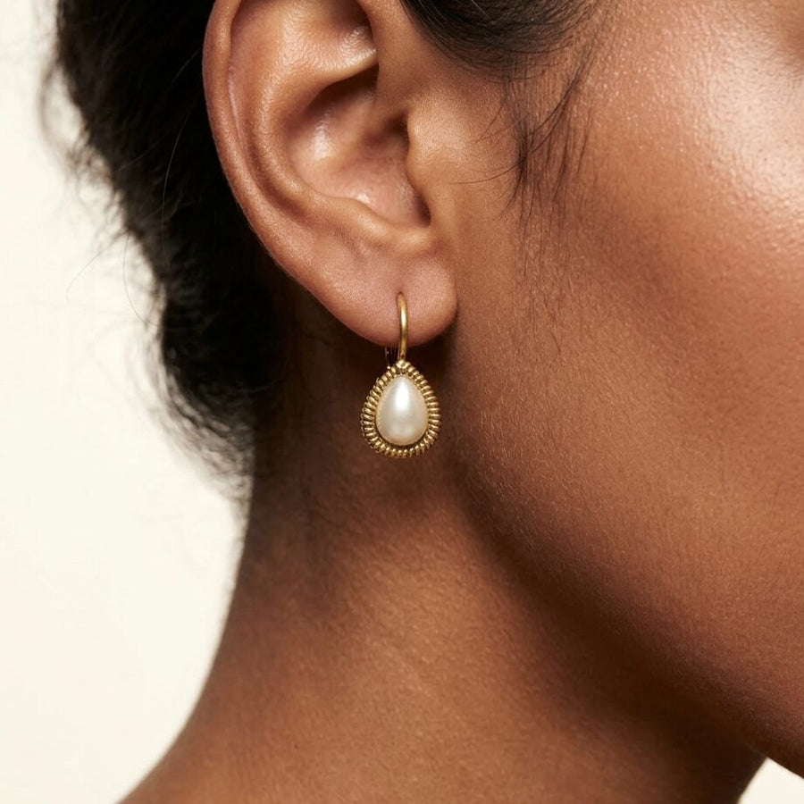 Swarovski Druppel Oorbellen Goud