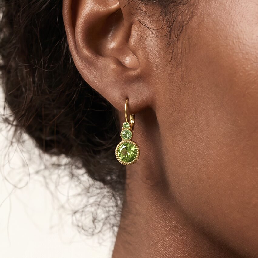 Swarovski Ronde Oorbellen Goud