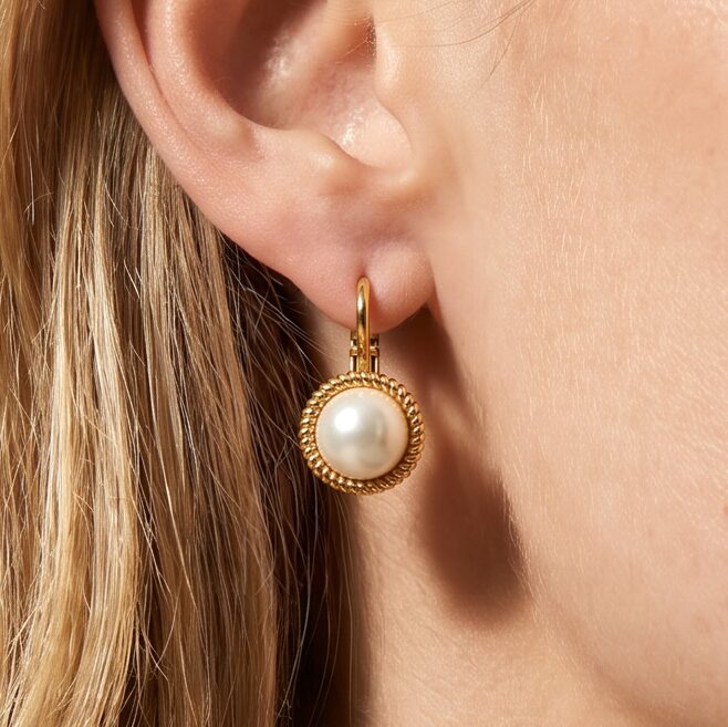 Swarovski Ronde Parel Oorbellen