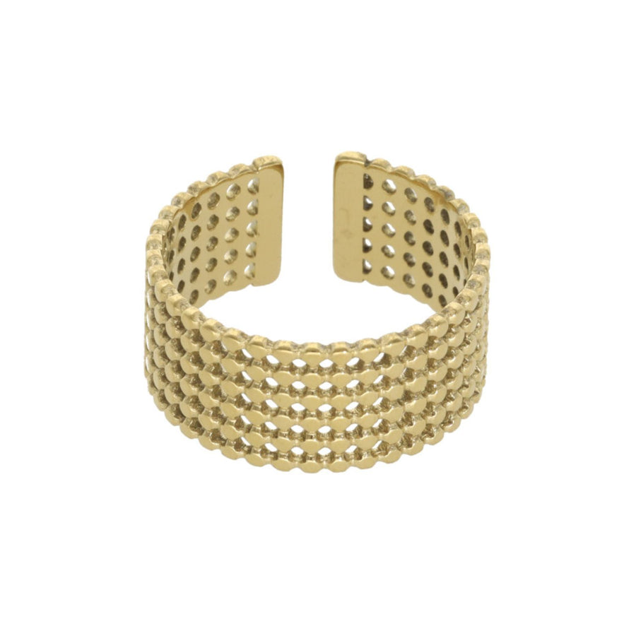 Golden Mesh Ring