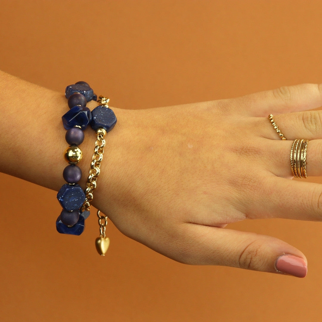 Beads Bracelet Denim