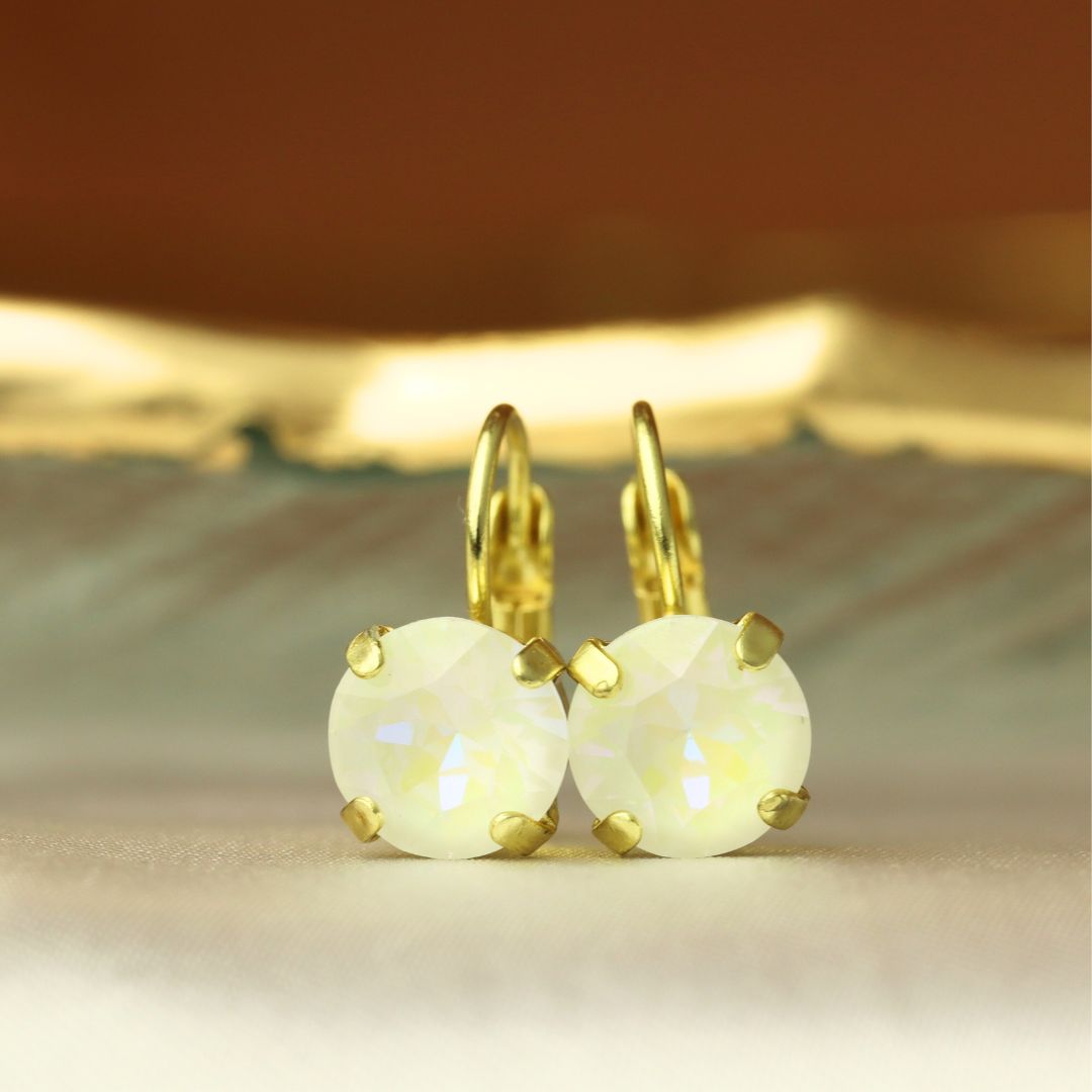 Swarovski Ronde Dormeuses Goud