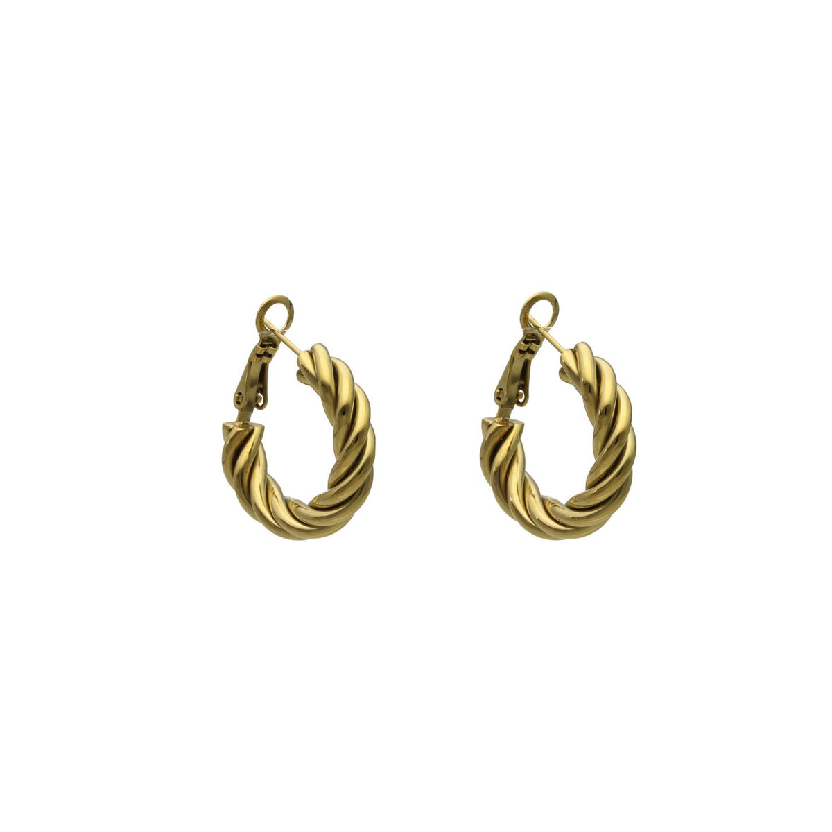 Little Twisted Earrings Goud
