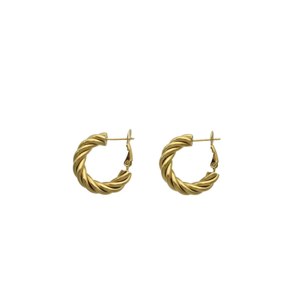 Little Twisted Earrings Goud