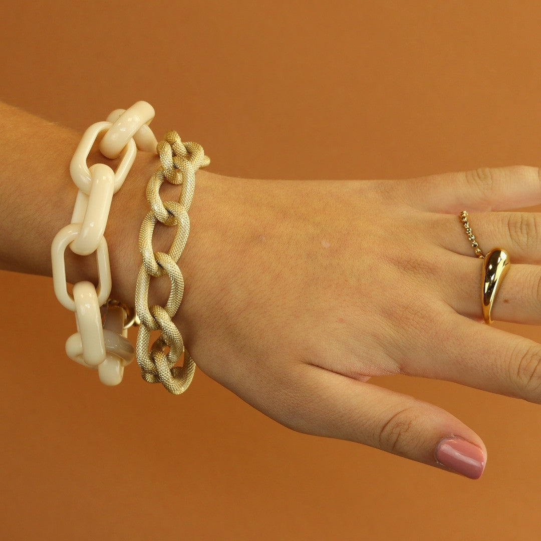 Oval Link Bracelet Gekleurd