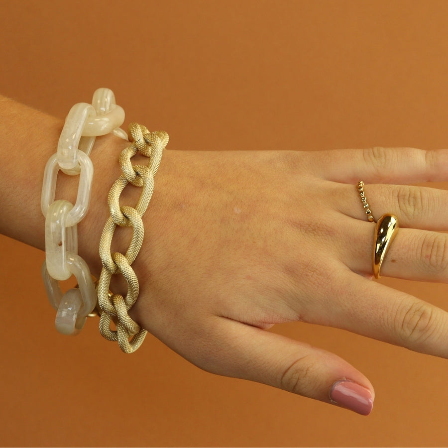 Oval Link Bracelet Gekleurd