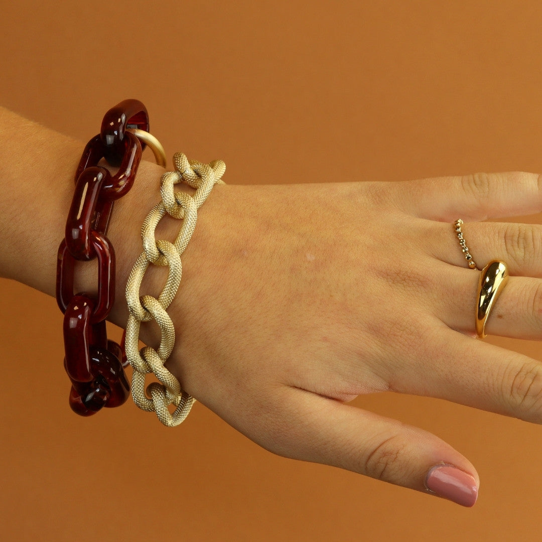 Oval Link Bracelet Gekleurd