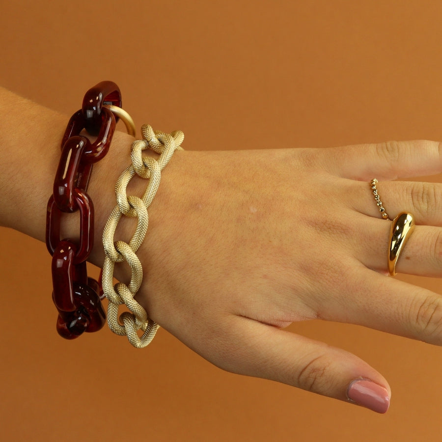 Oval Link Bracelet Gekleurd