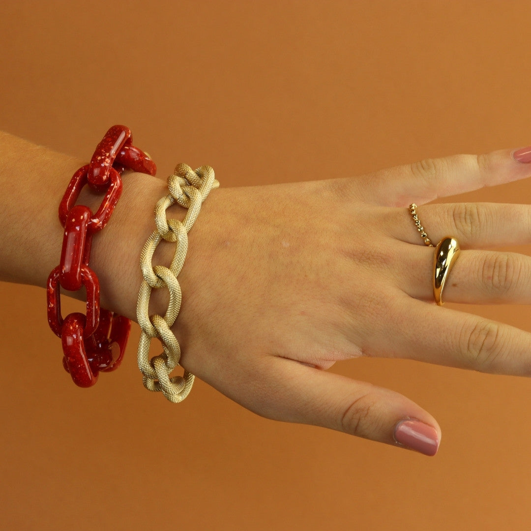 Oval Link Bracelet Gekleurd