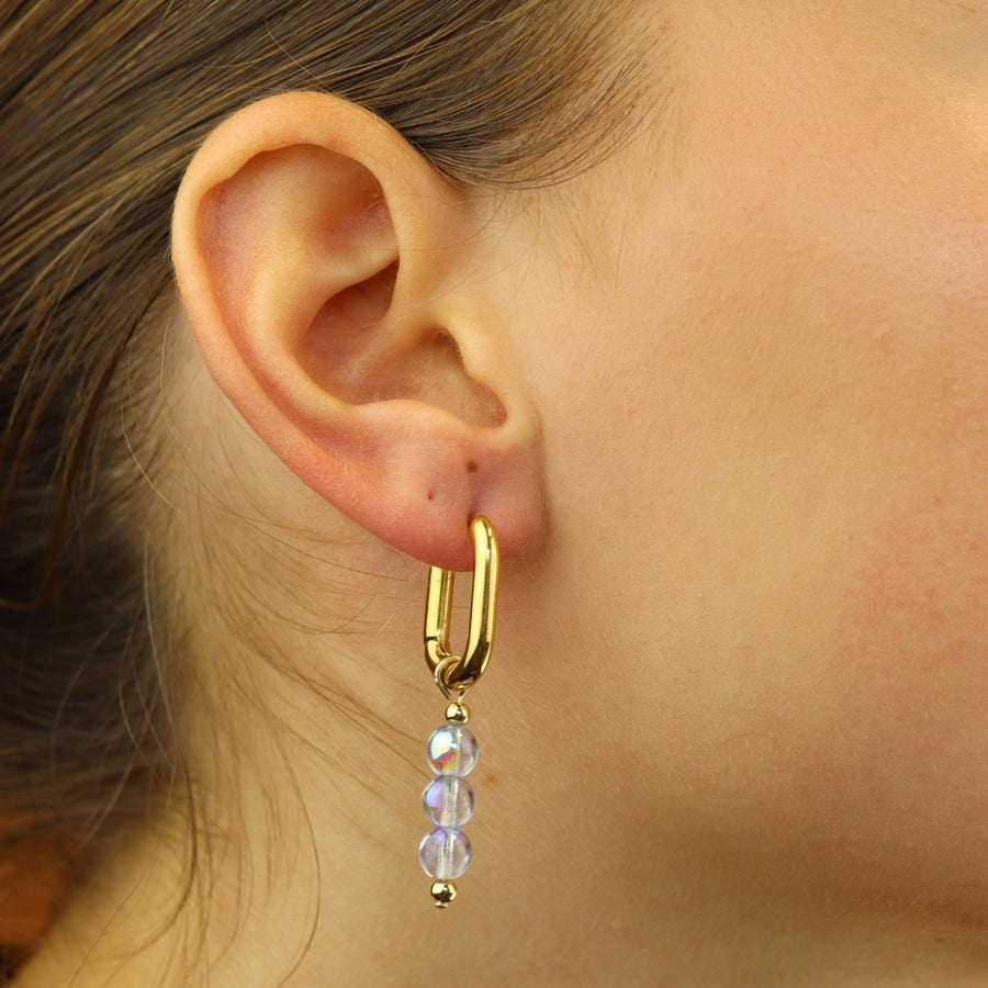 Glass Bead Hoops
