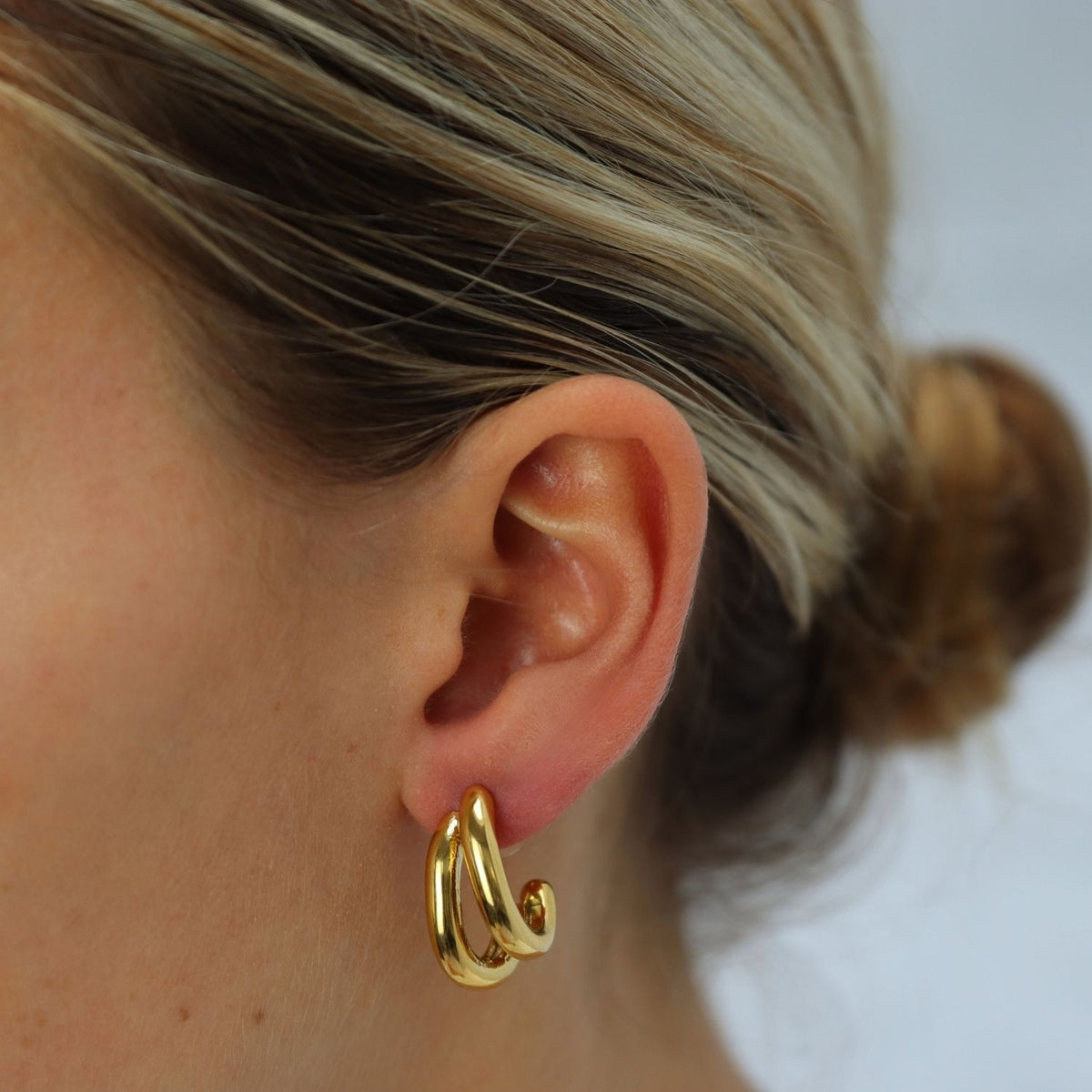 Double Open Earrings
