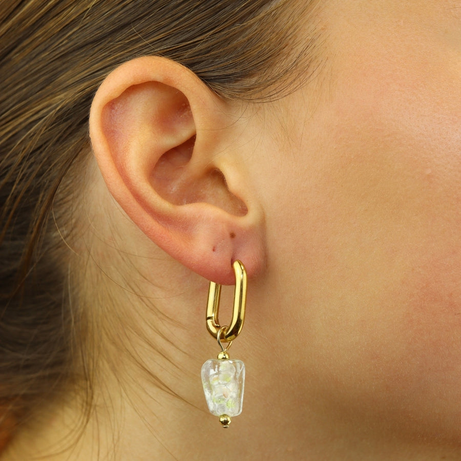 Glass Bead Hoops