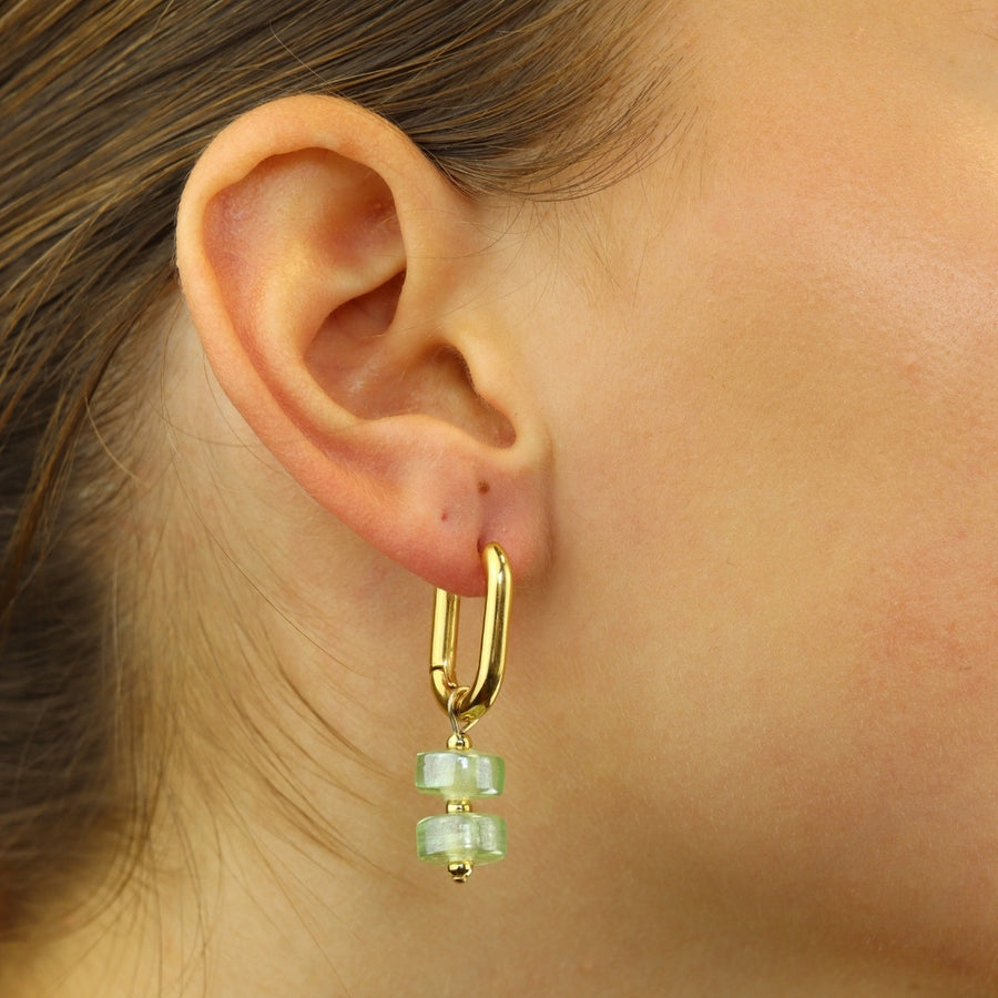Glass Bead Hoops