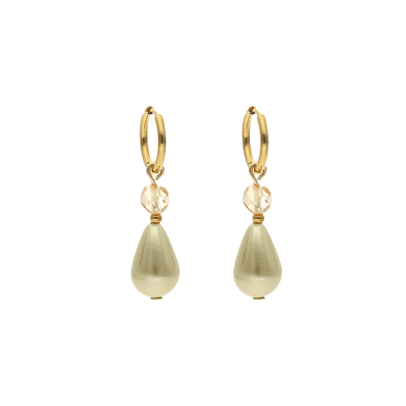 Droplet Pearl with Facetted Bead