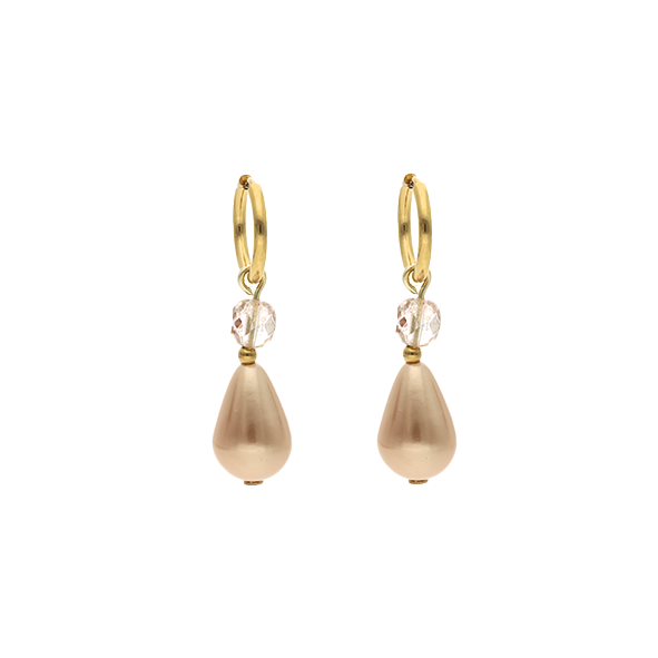 Droplet Pearl with Facetted Bead