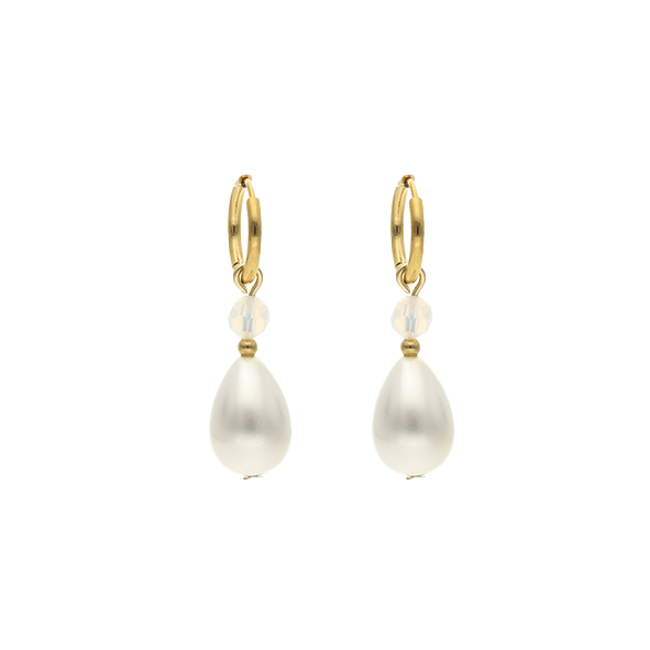 Droplet Pearl with Facetted Bead