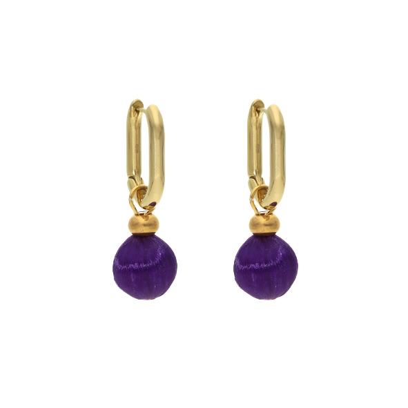 Satin Bead Hoops