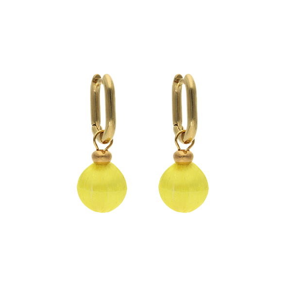 Satin Bead Hoops