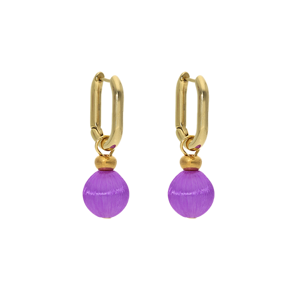 Satin Bead Hoops
