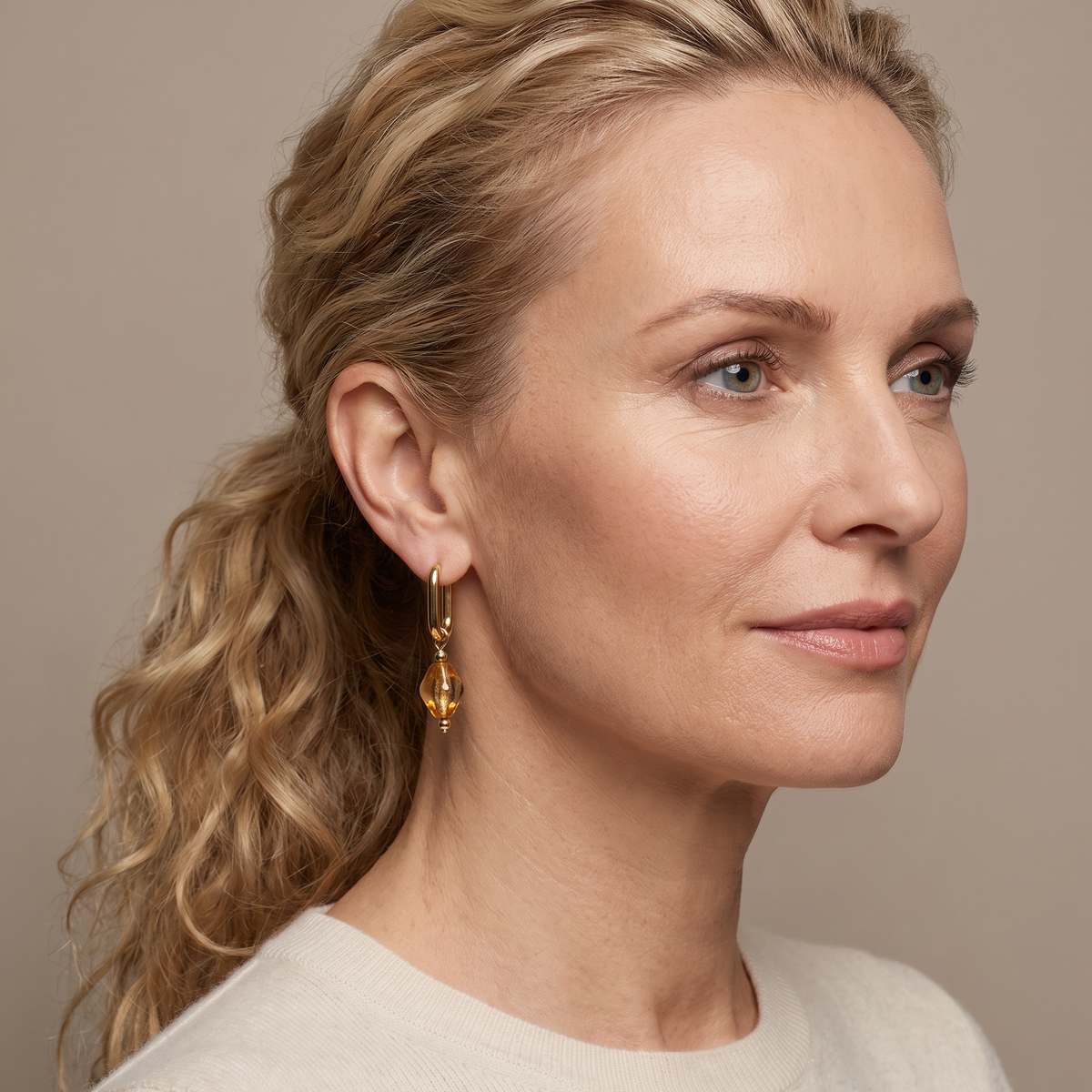 Glass Bead Hoops