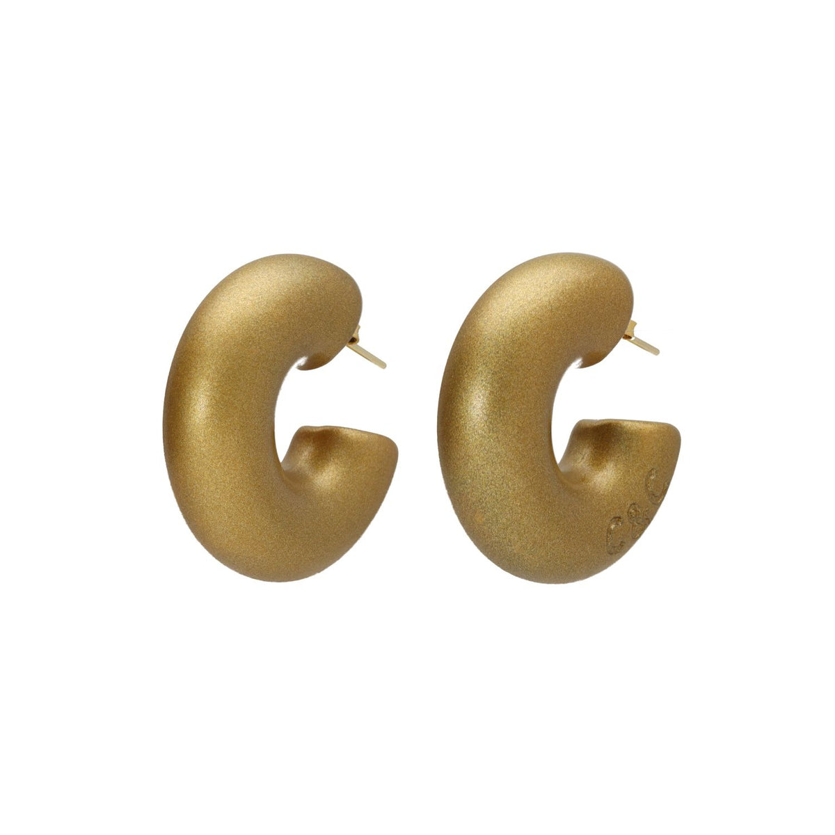 Golden Hoops Winter Marbled