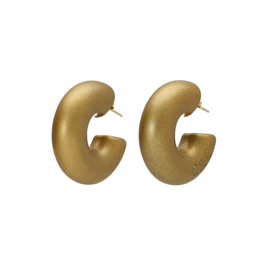 Golden Hoops Winter Marbled