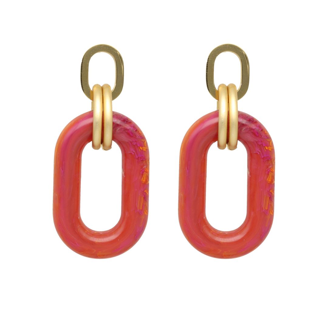 Chunky Oval Dangling