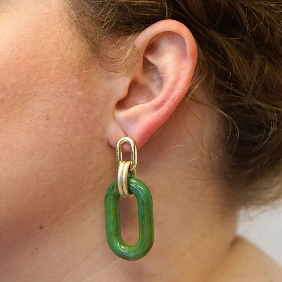 Chunky Oval Dangling