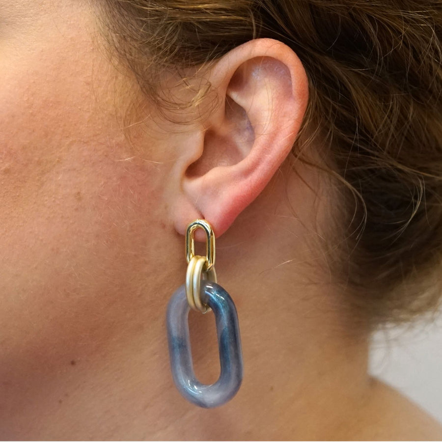 Chunky Oval Dangling