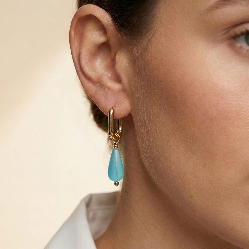Glass Bead Hoops