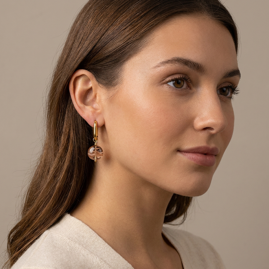 Glass Bead Hoops
