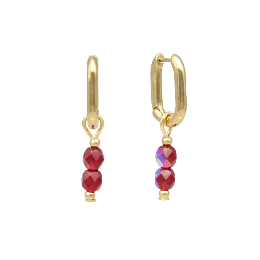 Glass Bead Hoops