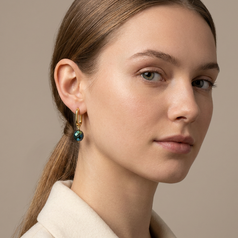 Glass Bead Hoops