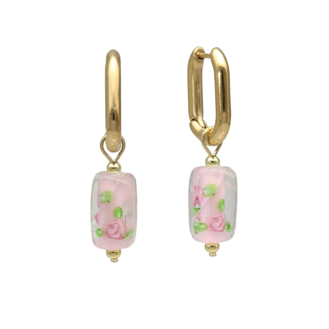 Glass Bead Hoops