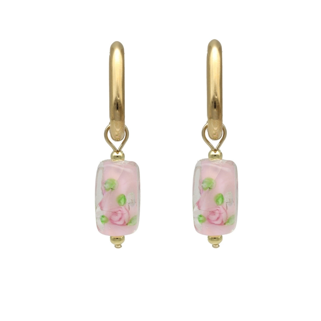 Glass Bead Hoops