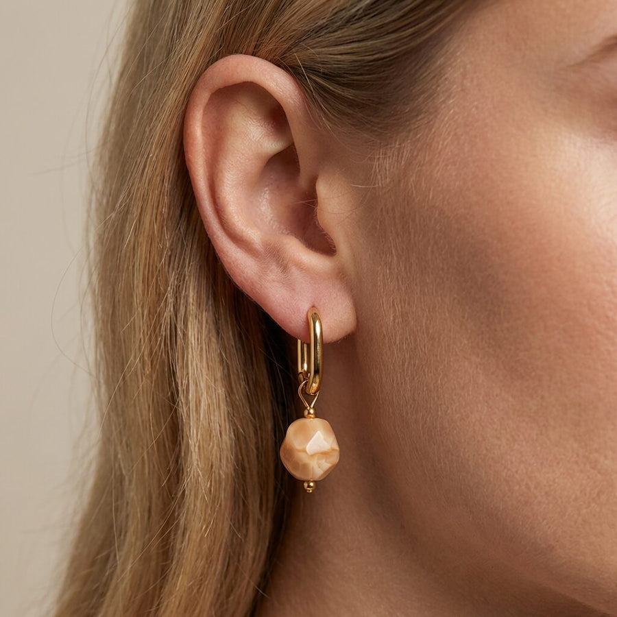 Glass Bead Hoops