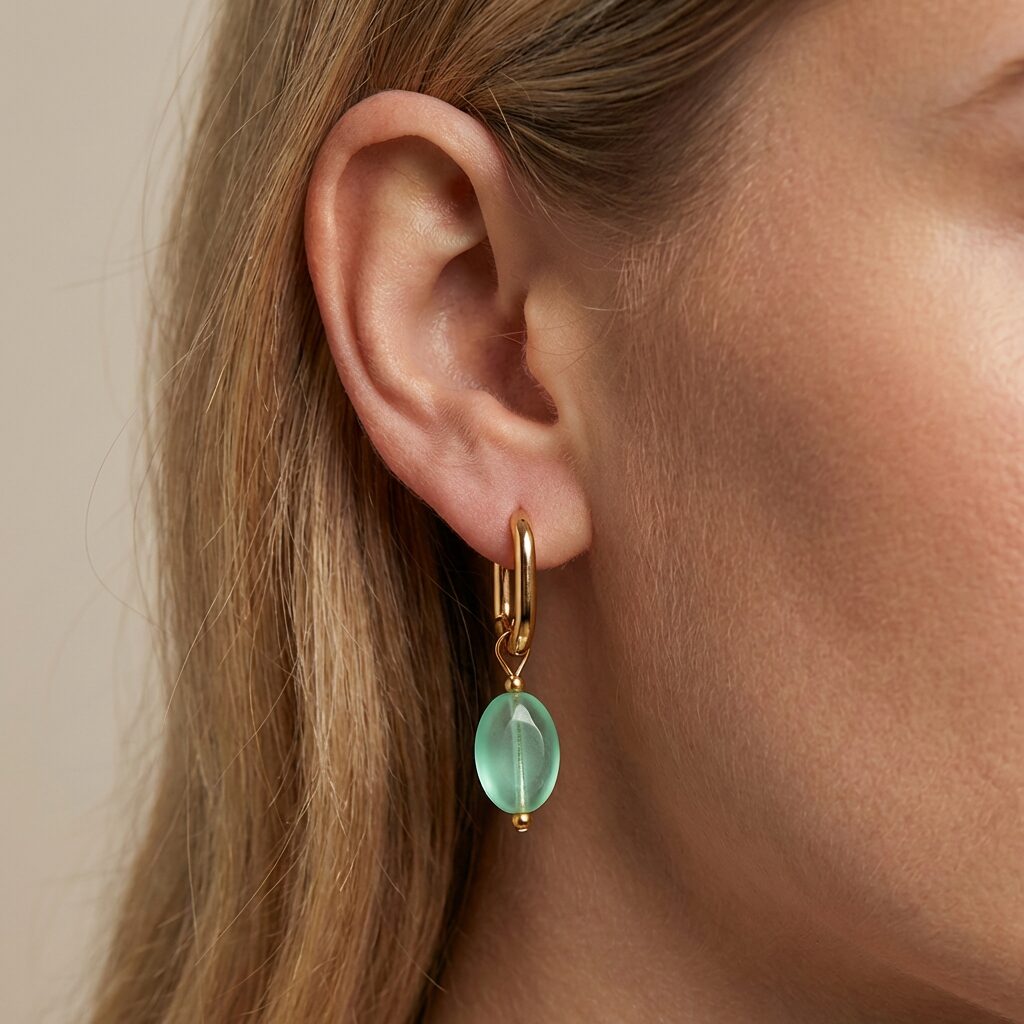 Glass Bead Hoops
