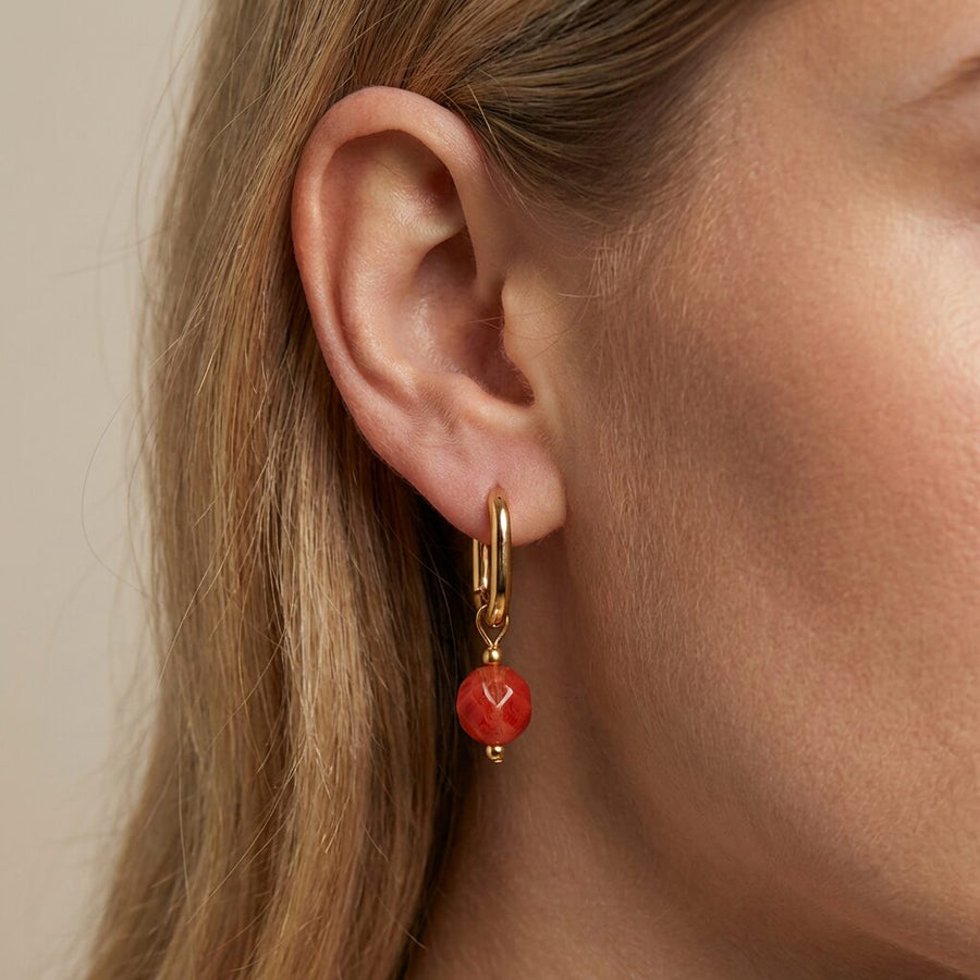 Glass Bead Hoops